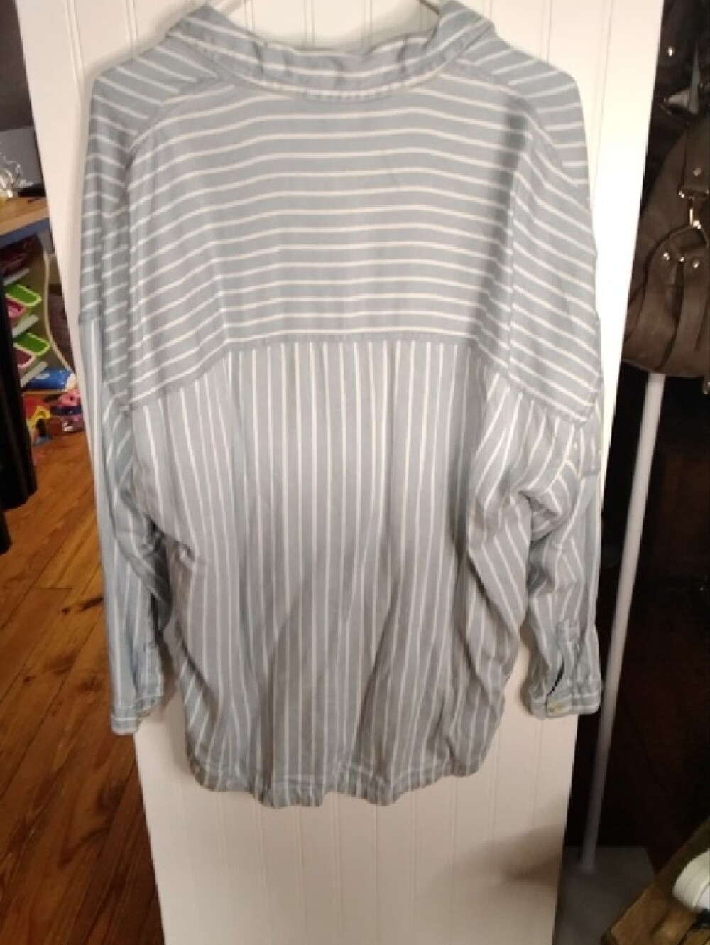 Blu Pepper Light Blue & White Striped Demium Shirt - Picture 3 of 3